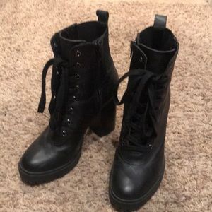 Steve Madden Combat boot platform heels
